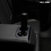 사이버트럭 액세서리 뒷좌석 컵 홀더 프레임 트림 커버 CTmods® (카본 파이버 패턴 ABS)